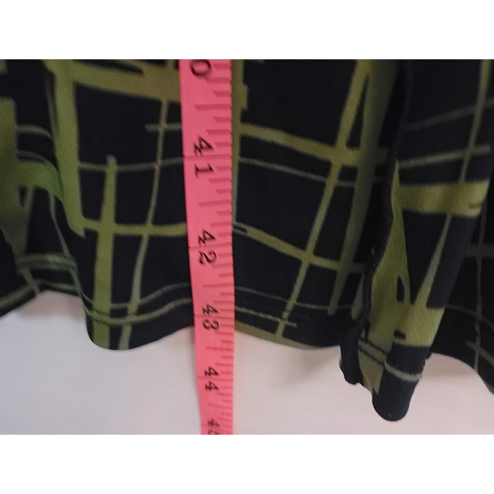 Perceptions New York Dress Womens M Blue Green Sleeveless Midi Tie‎ Waist Career - Picture 7 of 13